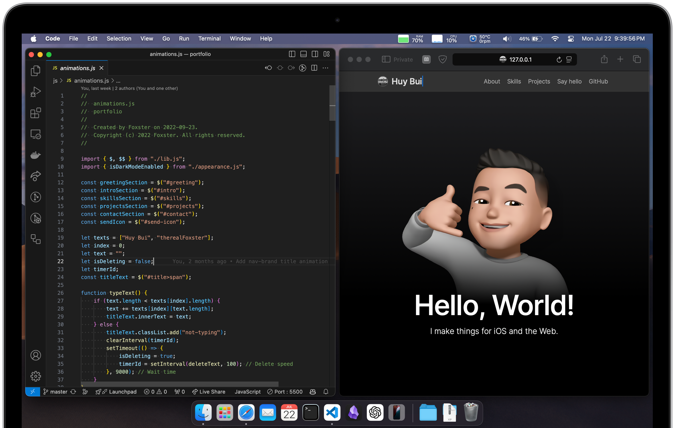 portfolio+code